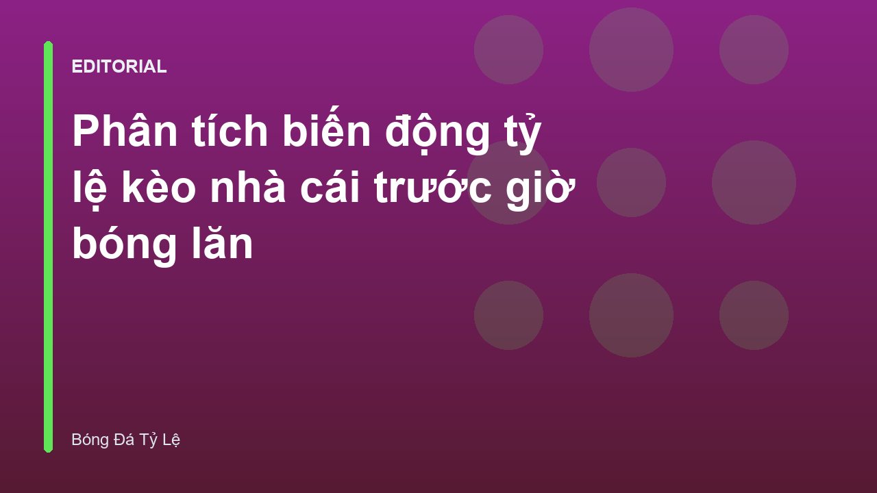 Biểu đồ minh họa biến động tỷ lệ kèo nhà cái